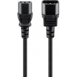 Goobay Extension Lead with C13 socket and C14 plug, 3 m, Black