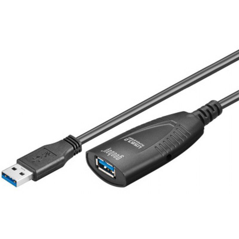 Goobay 5m USB 3.0 câble USB USB 3.2 Gen 1 (3.1 Gen 1) USB A Noir