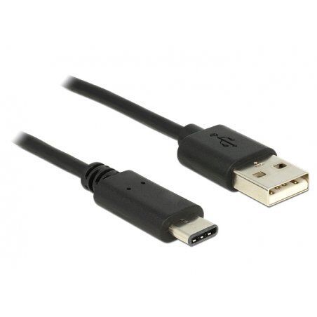 KAB USB 2.0 A - C (Stecker - Stecker) 1,0 m schwarz Delock compatible