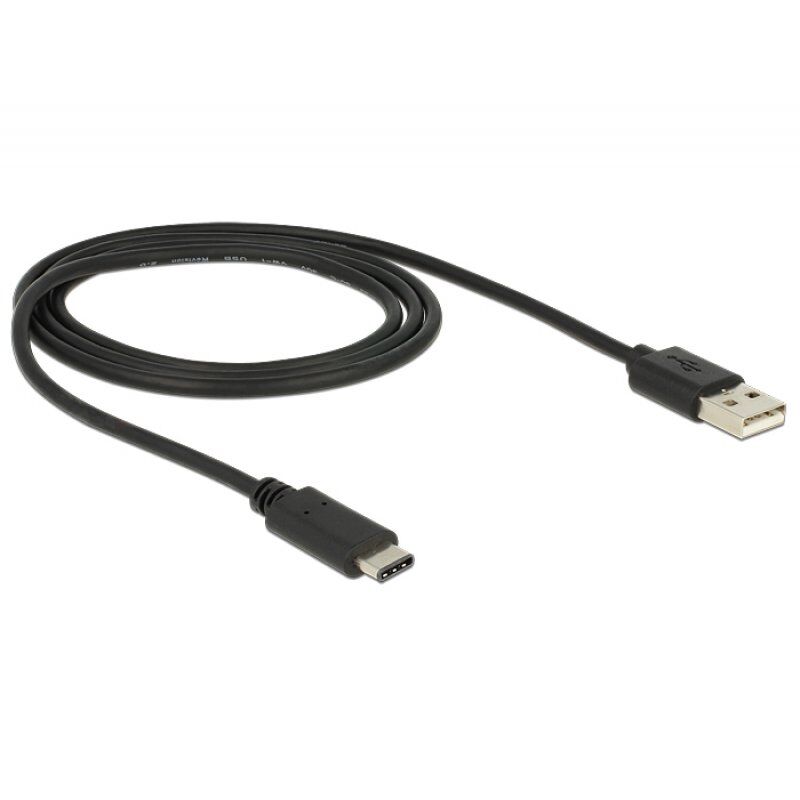 DeLOCK 83600 USB cable 1 m USB 2.0 USB C USB A Black