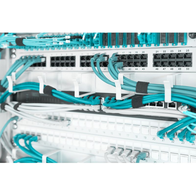 Digitus Cable Management Panel with Cable Rings for 483 mm (19") Cabinets, 1U
