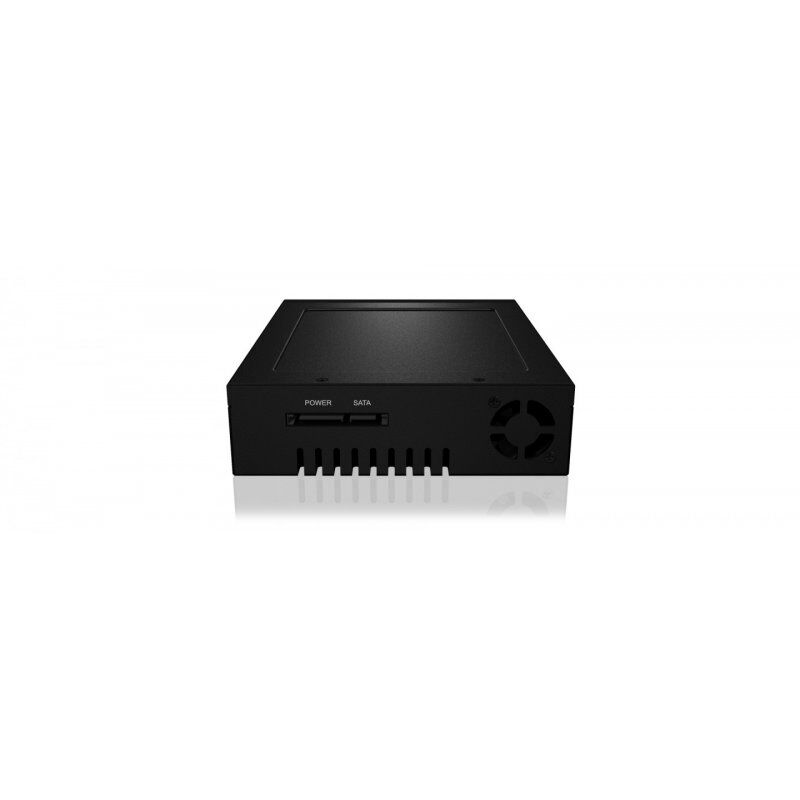 ICY BOX IB-148SSK-B 13,3 cm (5.25") Plateau de stockage de disques Noir