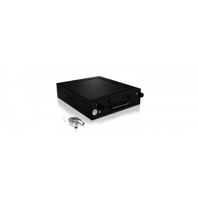 ICY BOX IB-148SSK-B 13,3 cm (5.25") Plateau de stockage de disques Noir