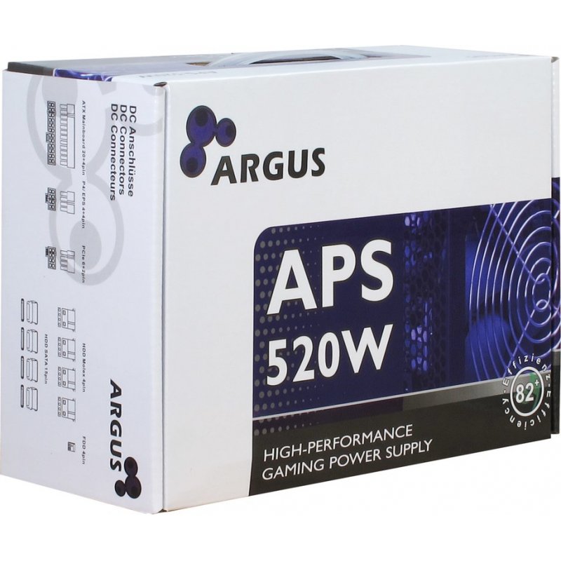 Inter-Tech Argus APS power supply unit 520 W 20+4 pin ATX ATX Black