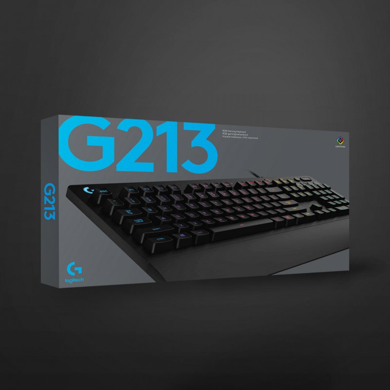 Logitech G G213 Prodigy clavier USB QWERTZ Allemand Noir