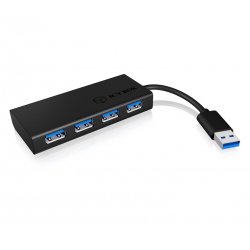 ICY BOX IB-AC6104-B USB 3.2 Gen 1 (3.1 Gen 1) Type-A 5000 Mbit/s Black