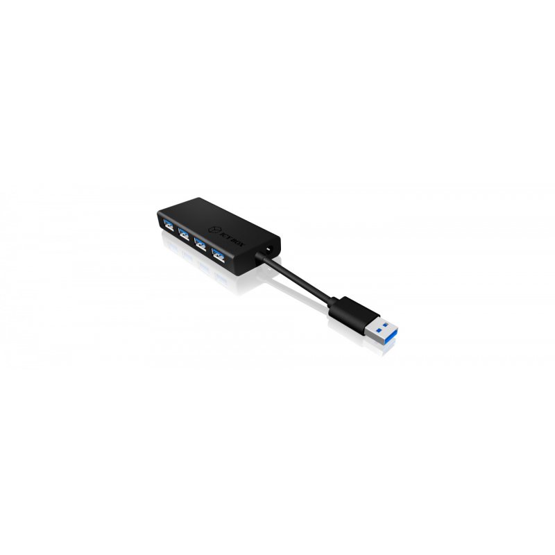 ICY BOX IB-AC6104-B USB 3.2 Gen 1 (3.1 Gen 1) Type-A 5000 Mbit/s Black