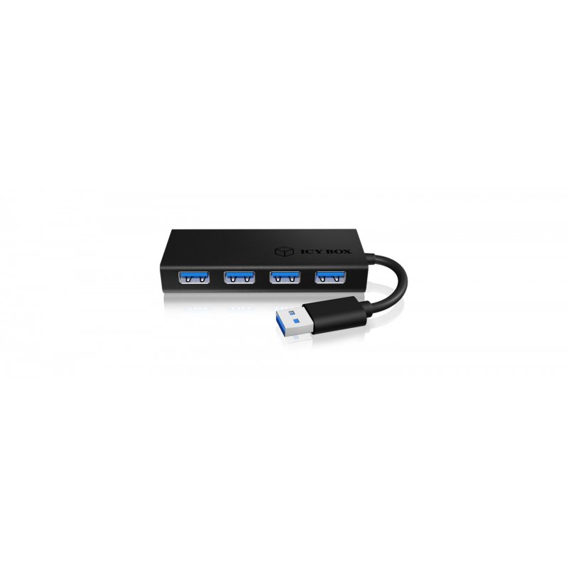 ICY BOX IB-AC6104-B USB 3.2 Gen 1 (3.1 Gen 1) Type-A 5000 Mbit/s Black