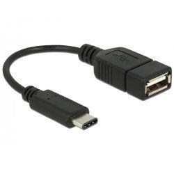 DeLOCK 65579 câble USB 0,15 m USB 2.0 USB C USB A Noir