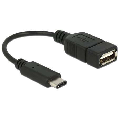 DeLOCK 65579 câble USB 0,15 m USB 2.0 USB C USB A Noir