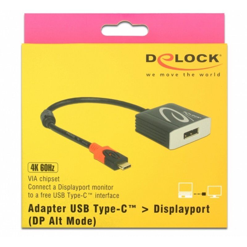 DeLOCK 62999 adaptateur graphique USB 3840 x 2160 pixels Noir
