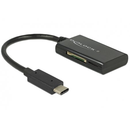 DeLOCK 91740 card reader USB 3.2 Gen 1 (3.1 Gen 1) Type-C Black