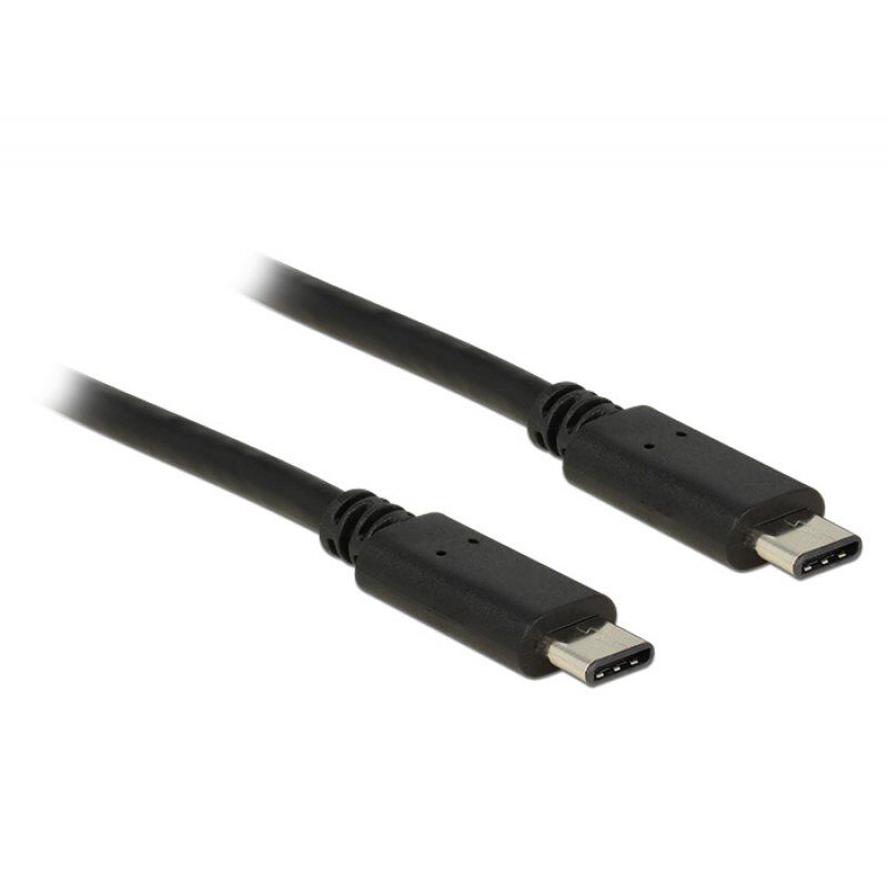 DeLOCK 0.5m USB 2.0 USB cable USB C Black