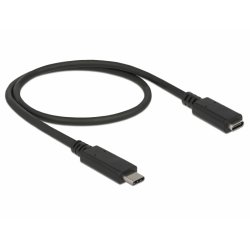 DeLOCK 85532 câble USB 0,5 m USB 3.2 Gen 1 (3.1 Gen 1) USB C Noir