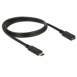 DeLOCK 85533 câble USB 1 m USB 3.2 Gen 1 (3.1 Gen 1) USB C Noir