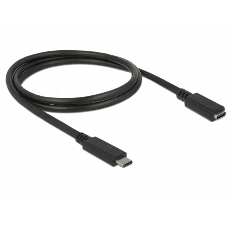 DeLOCK 85533 câble USB 1 m USB 3.2 Gen 1 (3.1 Gen 1) USB C Noir