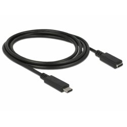 KAB USB3.1 C  USB Type-C™ Buchse Verlängerung 1,5 m schwarz Delock compatible