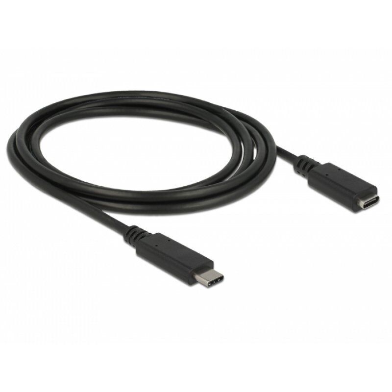 DeLOCK 85534 câble USB 1,5 m USB 3.2 Gen 1 (3.1 Gen 1) USB C Noir
