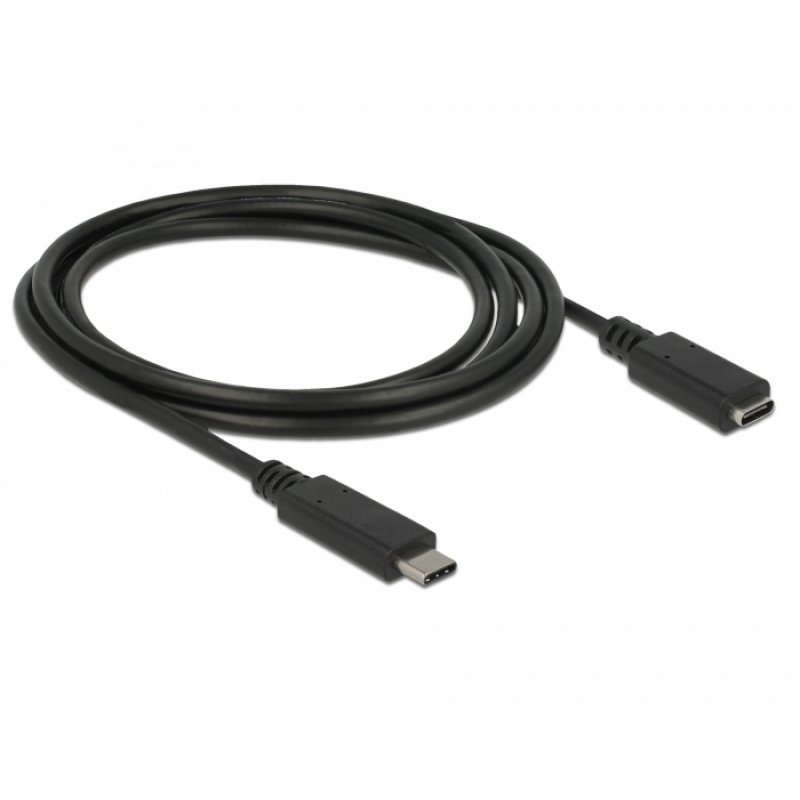 DeLOCK 85534 USB cable 1.5 m USB 3.2 Gen 1 (3.1 Gen 1) USB C Black