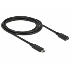 DeLOCK SuperSpeed USB USB cable 2 m USB 3.2 Gen 1 (3.1 Gen 1) USB C Black