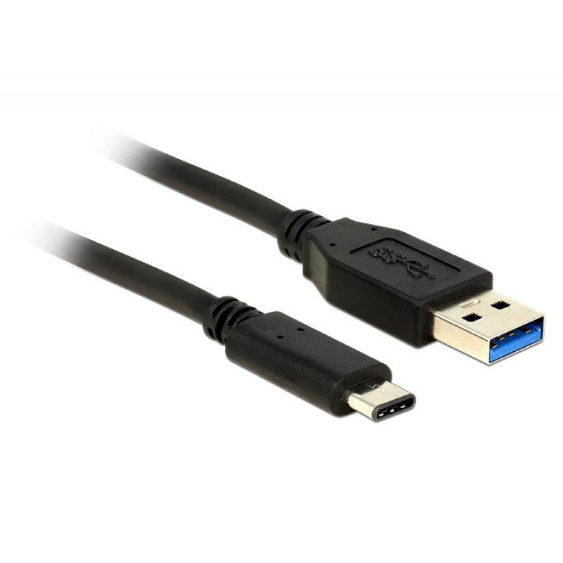 KAB USB3.1 USB Typ-A Stecker  USB Type-C™ Stecker 0,5 m schwarz Delock compatible