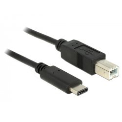 DeLOCK 83601 câble USB 1 m USB 2.0 USB C USB B Noir