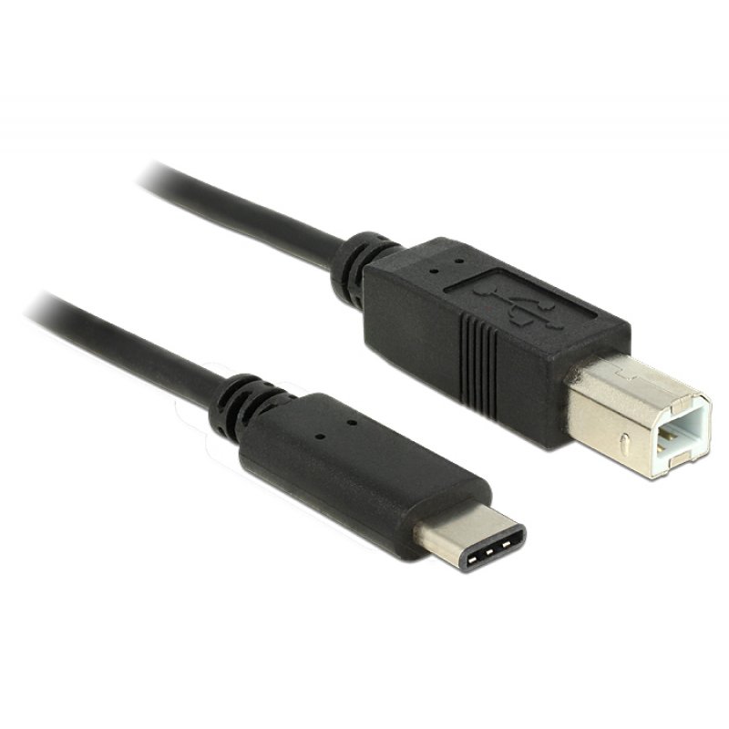 DeLOCK 83601 câble USB 1 m USB 2.0 USB C USB B Noir