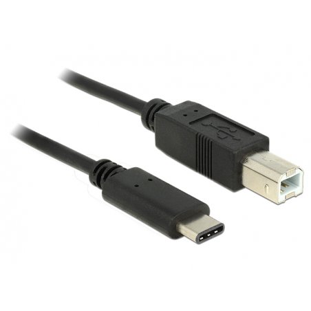 DeLOCK 83601 câble USB 1 m USB 2.0 USB C USB B Noir