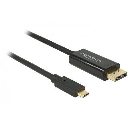 DeLOCK 85255 video cable adapter 1 m USB Type-C DisplayPort Black