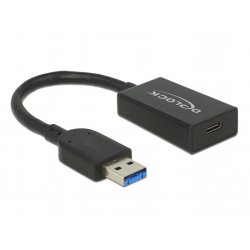 KAB USB3.1 A Stecker  USB Type-C™ Buchse Aktiv schwarz 15 cm Delock compatible