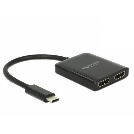 KAB USB C  Adapter Splitter 2 x HDMI Buchse DP-Alt Mode kompakt Delock compatible