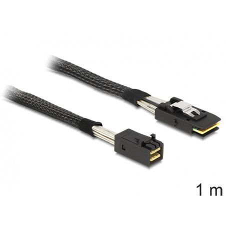 DeLOCK 83389 Serial Attached SCSI (SAS) cable 1 m Black
