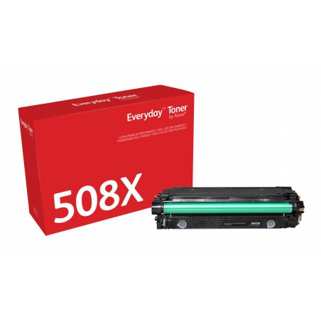 TON Xerox compatible High Yield Black Toner Cartridge equivalent to HP 508X for use in Color LaserJet Enterprise M552, M