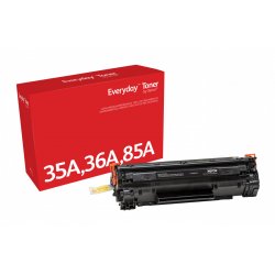 Everyday Black Toner compatible with HP CB435A/ CB436A/ CE285A/ CRG-125