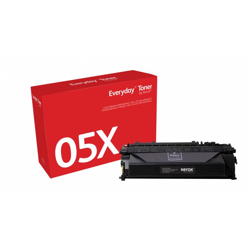 HIGH YIELD BLACK TONER CARTRIDGE LIKE HP 05X FOR