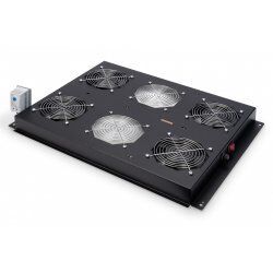 DIGITUS Professional DN-19 FAN-4-SRV-B - Rack-Dach mit 2 Lüftern