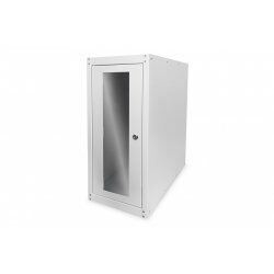 Digitus Computer housing with glass door, rolling, lockable, with ventilation slits