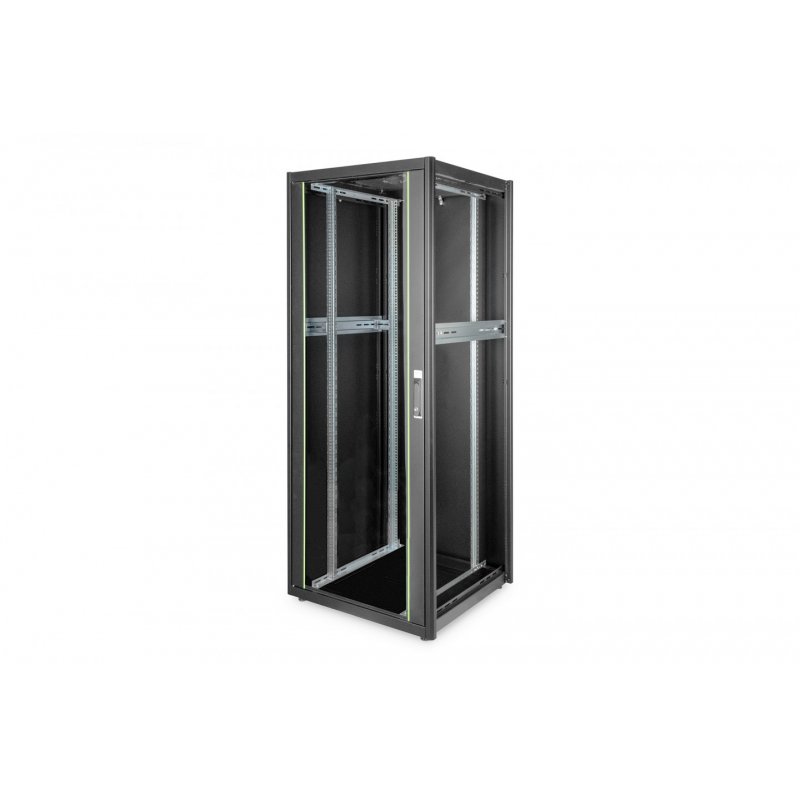 Netzwerkschrank 19" 42HE Digitus compatible 2053x800x800 mm, Farbe black (RAL 9005), mit Glasfronttür