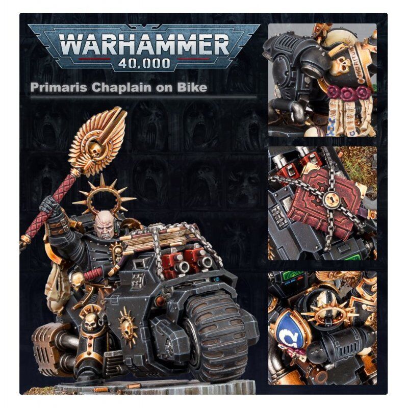 Games Workshop Primaris Chaplain on Bike