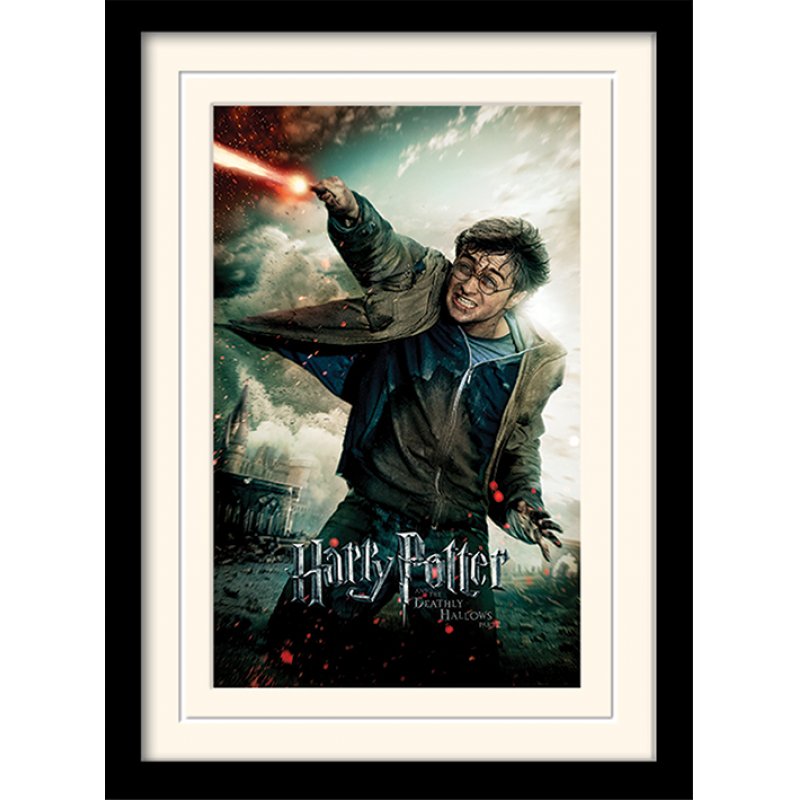 HARRY POTTER - Deathly Hallows Wand - Impression encadrée 30x40
