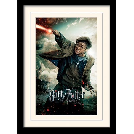 HARRY POTTER - Deathly Hallows Wand - Impression encadrée 30x40