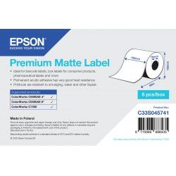 Epson Premium Matte Label - Continuous Roll: 102mm x 60m