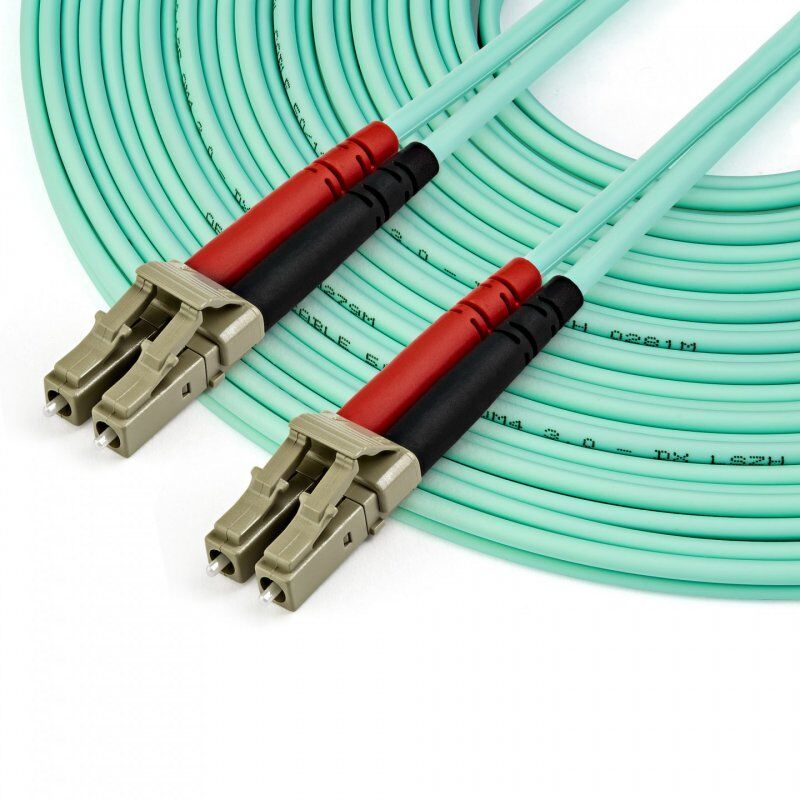 StarTech.com Câble Fibre Optique Multimode de 10m LC/UPC à LC/UPC OM4, Fibre Zipcord 50/125µm LOMMF/VCSEL, Réseaux 1