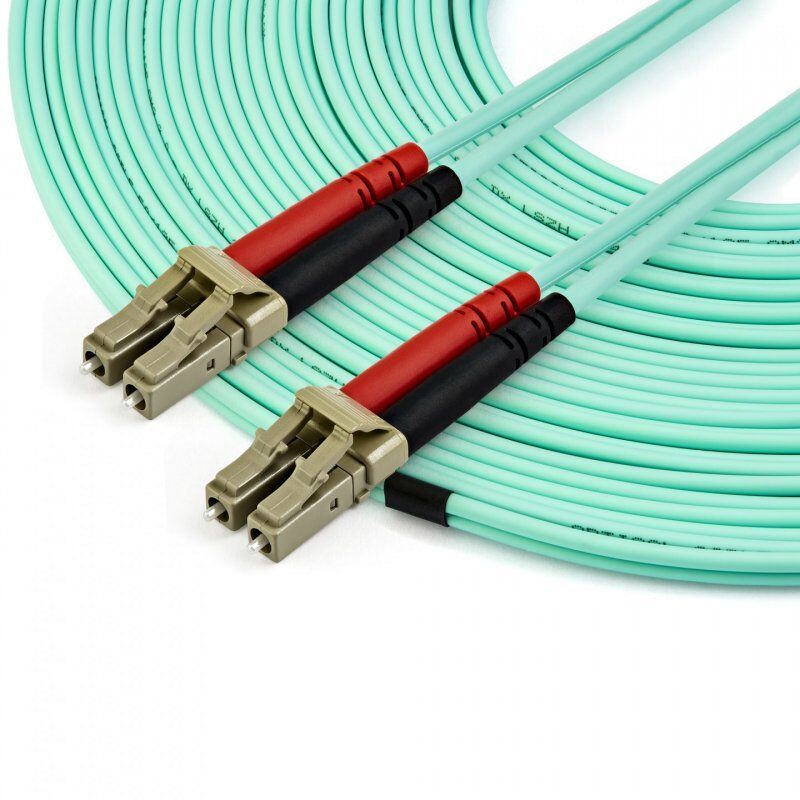 StarTech.com Câble Fibre Optique Multimode de 15m LC/UPC à LC/UPC OM4, Fibre Zipcord 50/125µm LOMMF/VCSEL, Réseaux 1