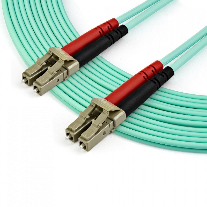 7M OM4 FIBER OPTIC PATCH CORD AQUA - LC/LC - 50/125 - 40/100GB
