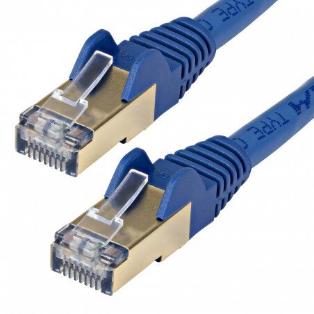 StarTech.com 5m CAT6a Ethernet Cable - 10 Gigabit Shielded Snagless RJ45 100W PoE Patch Cord - 10GbE STP Network Cable w