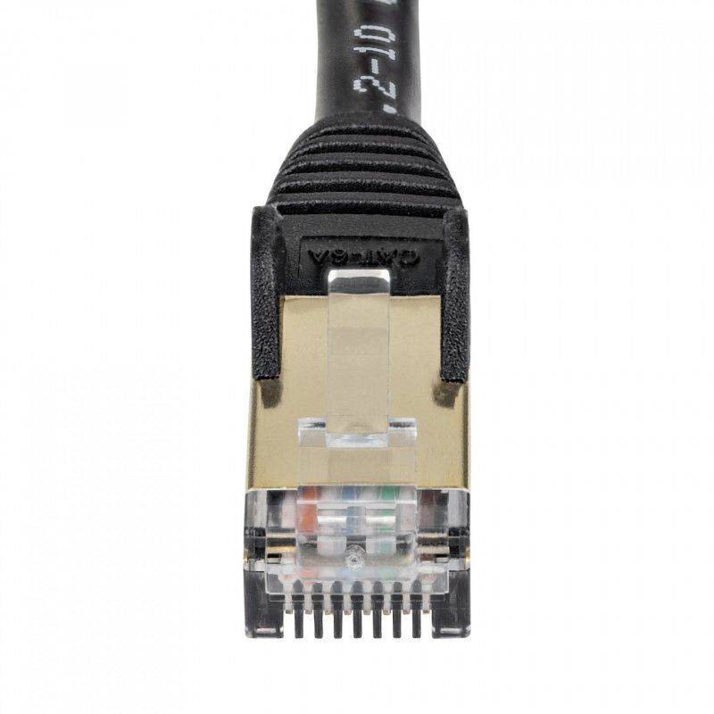 StarTech.com 7.5 m CAT6a Patch Cable - Shielded (STP) - 100% Copper Wire - Snagless Connector - Black