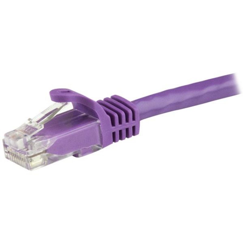 1.5 M CAT6 CABLE PURPLE SNAGLESS - 24 AWG COPPER WIRE