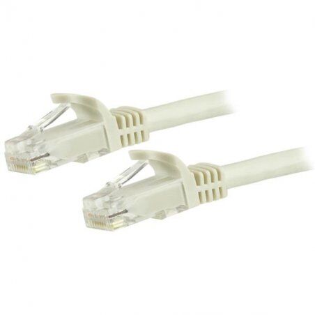 1.5 M CAT6 CABLE WHITE SNAGLESS - 24 AWG COPPER WIRE