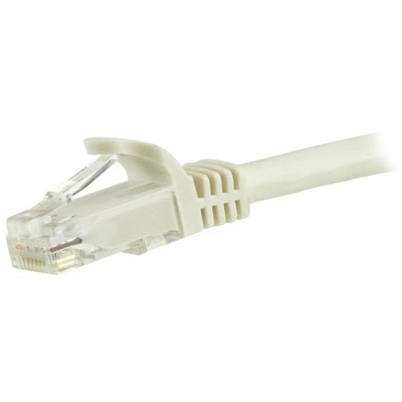 1.5 M CAT6 CABLE WHITE SNAGLESS - 24 AWG COPPER WIRE